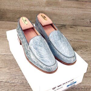 *NEW* $1370 Neiman Marcus GRAVATI Women's 6.5 M Genuine Crocodile *add $15 Trees